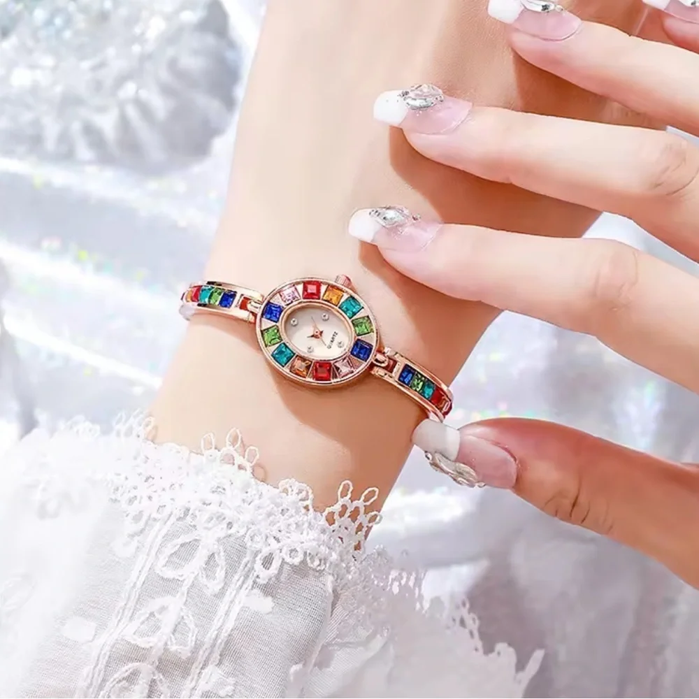 Vintage Gold Multicolor Quartz Watch